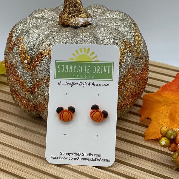 Pumpkin Ears Clay Earrings