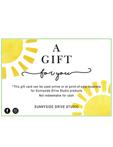 Sunnyside Drive Studio Gift Card
